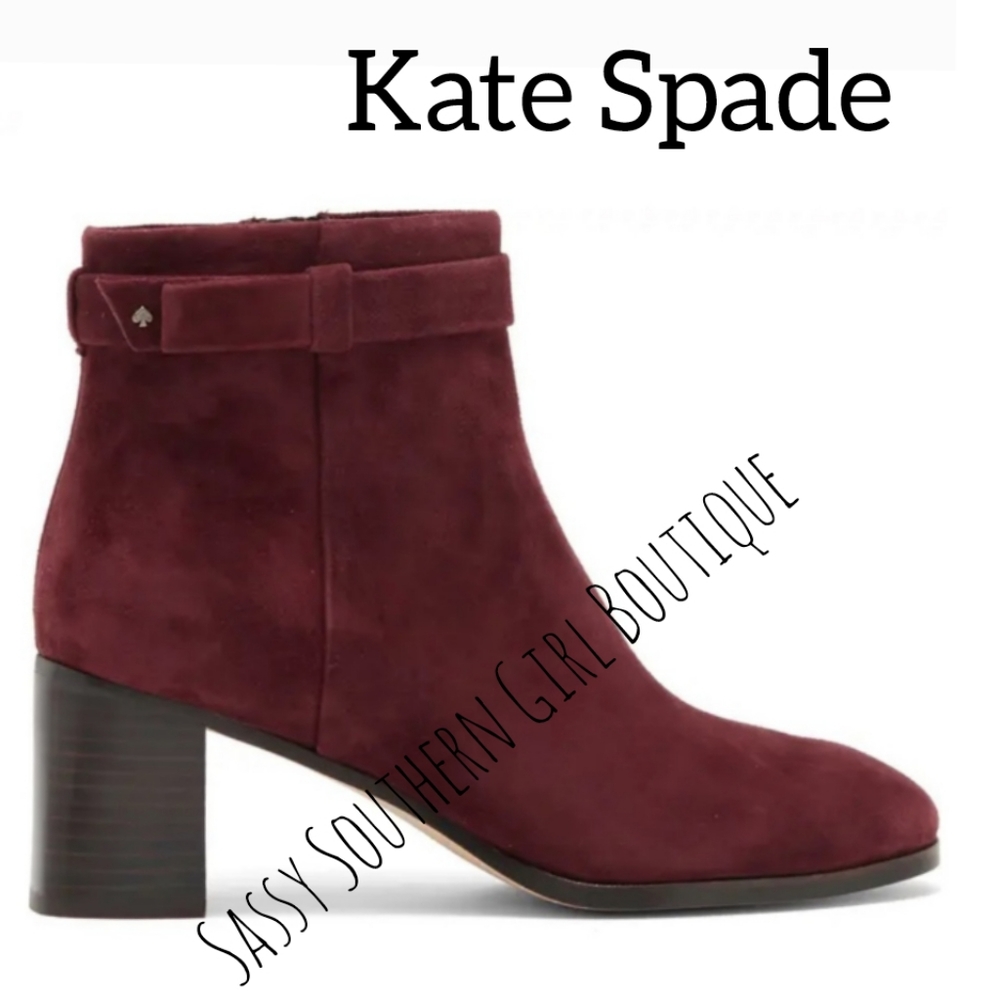 🆕⭐ Kate Spade suede leather ankle boots
